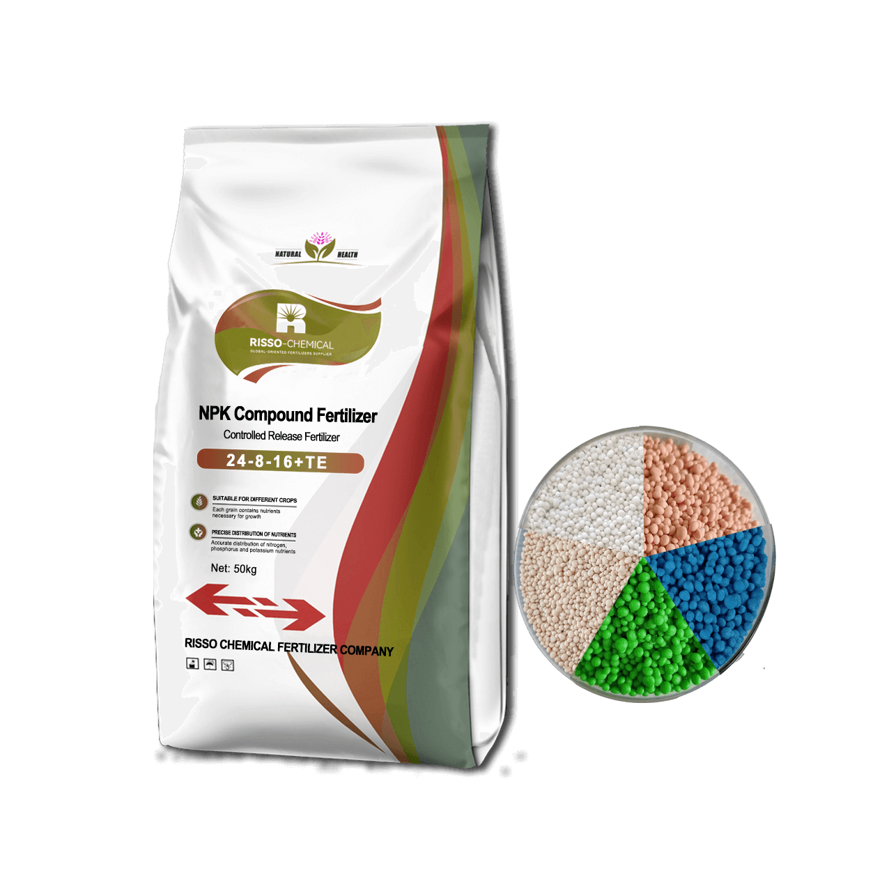 NPK 24-8-16 Controlled-Release Fertilizer