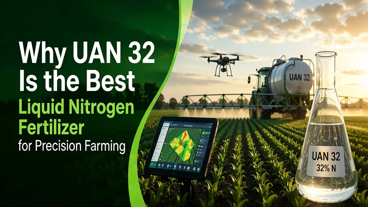 Why UAN 32 is the best liquid nitrogen fertilizer for precision farming with smart agriculture technology and high-efficiency nitrogen application