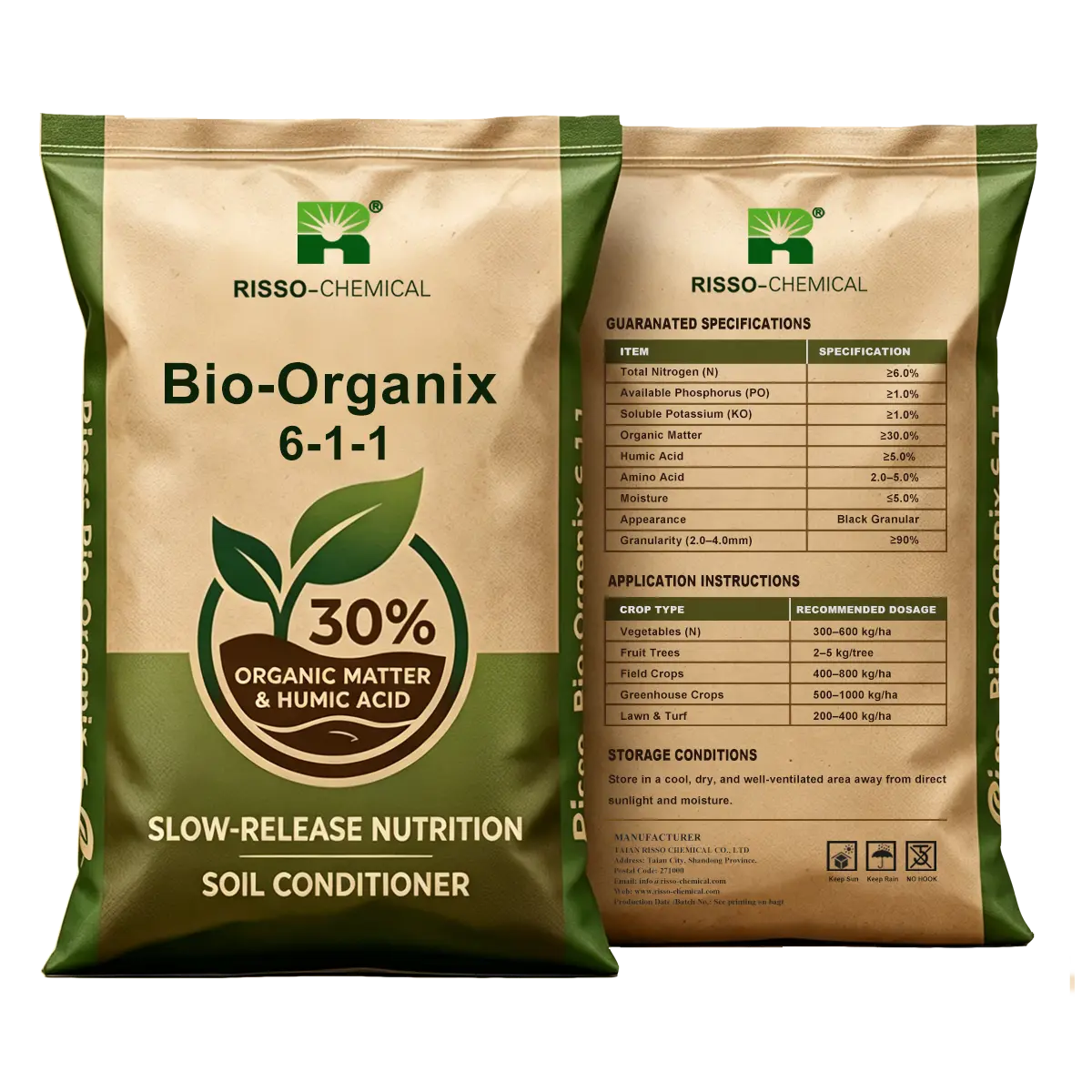 6-1-1+30% Organic Matter Fertilizer