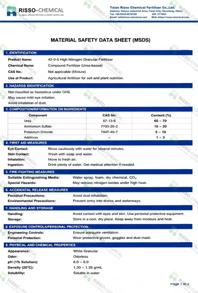 42-0-5 MSDS