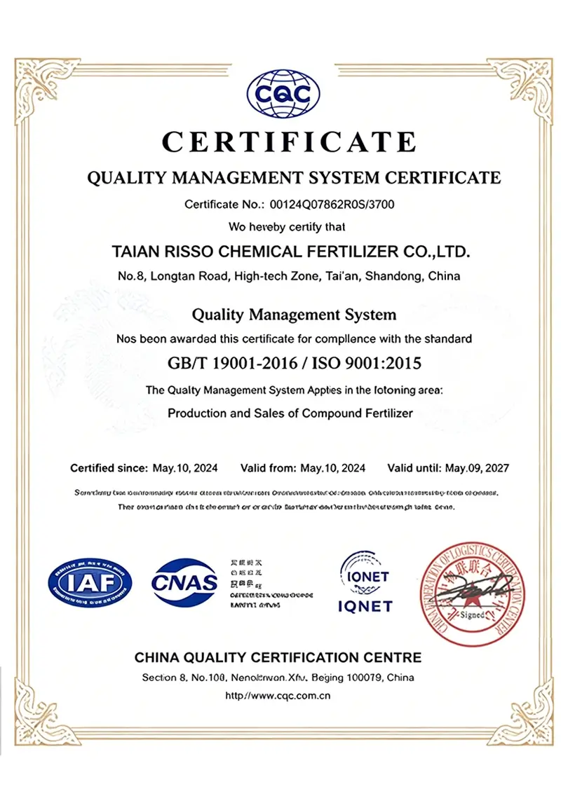 ISO-Certificate