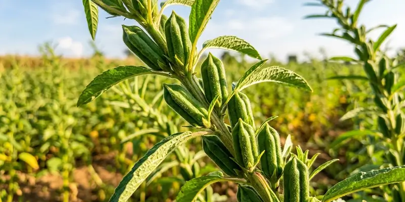 Sesame_crop_seed_pods_field_