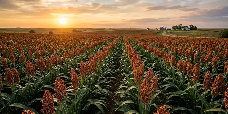 Sorghum_crop_field_golden_hour