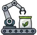 Automated manufacturing icon