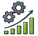 Stable production capacity icon
